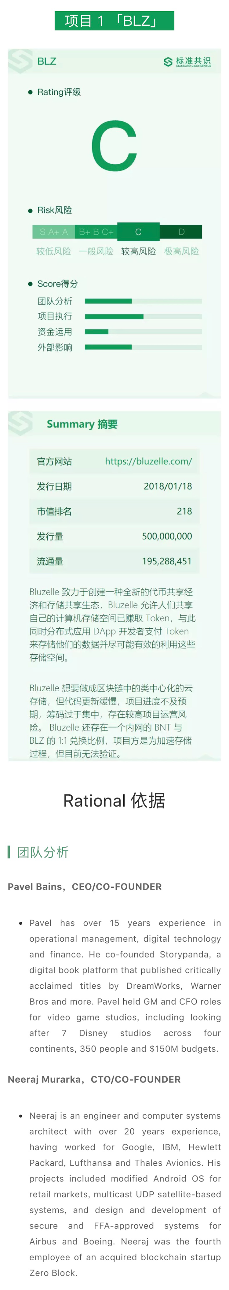 BLZ 用区块链技术建构分布式数据库｜标准共识评级短报合集配图(1)