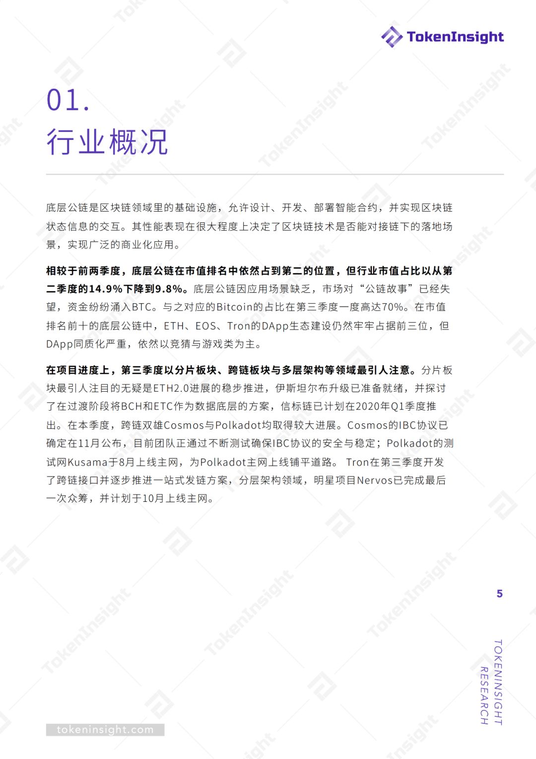 2019Q3底层公链行业报告暨评级结果更新 | TokenInsight配图(5)