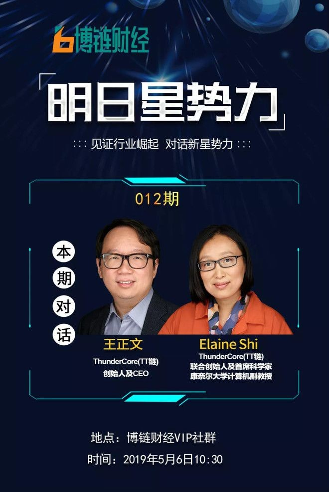 范媛媛, 博链财经 合伙人主持人:王正文博士,thundercore(tt链)创始人